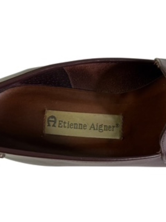Etienne Aigner Burgundy Townsend Loafer Size 6M - Picture 10 of 10